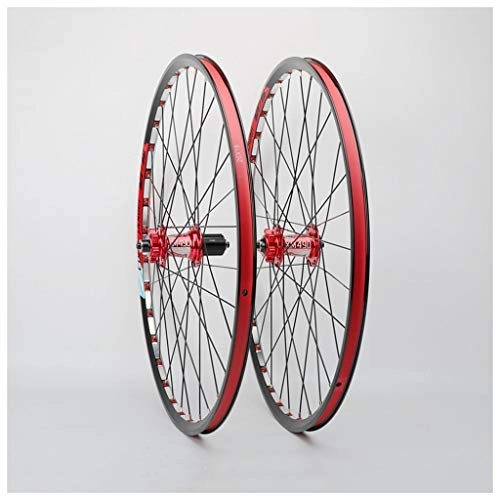 Mountain Bike Wheel : ZNND 26 / 27.5inch Mountain Bike Wheels, Double Wall MTB Rim Quick Release Disc Rim Brake 11 Speed Sealed Bearings Hub (Size : 27.5inch)