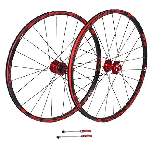 Mountain Bike Wheel : ZNND 26 / 27.5inch Mountain Bike Wheels, Double Wall Quick Release MTB Rim Sealed Bearings Disc Brake 8 9 10 Speed V-Brake (Size : 27.5inch)