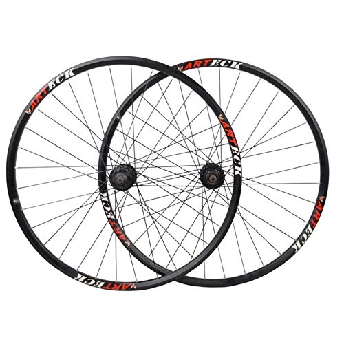 Mountain Bike Wheel : ZNND 27.5" 29" Mountain MTB Bike Wheel Set Disc Brake Bicycle Double Wall Alloy Rim Quick Release 7 8 9 10 Speed Freewheel 32H (Size : 27.5in)