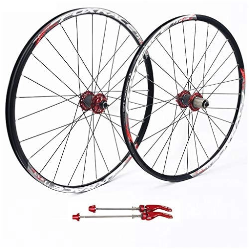 Mountain Bike Wheel : ZNND 27.5 Inch Mountain Bike, Double Wall Ultralight Carbon Fiber MTB V-Brake Hybrid 24 Hole Disc 8 9 10 Speed 100mm (color : A, Size : 27.5inch)
