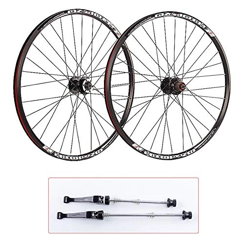 Mountain Bike Wheel : ZNND 27.5 Inch Mountain Bike Wheelset, 26" MTB Disc Brake Card Type Quick Release Hub 700C Aluminum Alloy Rim (Size : 26inch)
