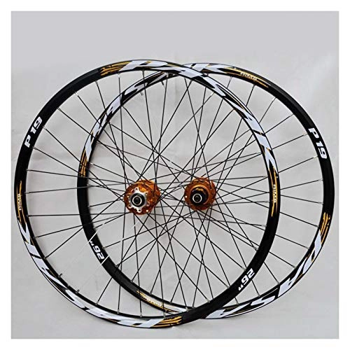 Mountain Bike Wheel : ZNND Bike Wheelset MTB For Mountain 26 27.5 29 In Double Layer Alloy Rim Sealed Bearing 7-11 Speed Cassette Hub Disc Brake QR 24H (Size : 29in)