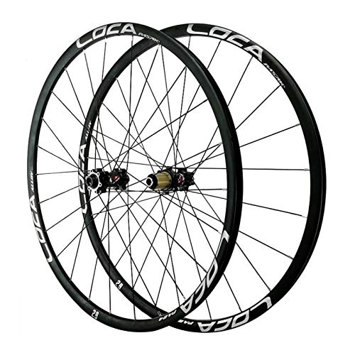 Mountain Bike Wheel : ZNND Cycling Wheels, 24 Holes Aluminum Alloy 12-speed Flywheel Disc Brake 26 / 27.5 / 29in(700C) Mountain Cycling Wheels (Color : Black, Size : 26in)