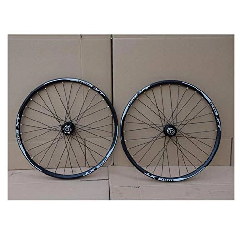 Mountain Bike Wheel : ZNND Mountain Bike Wheelset 26 / 27.5 / 29 Inch MTB Bicycle Double Layer Alloy Rim Sealed Bearing 7-11 Speed Cassette Hub Disc Brake 1100g QR (Color : E, Size : 26in)