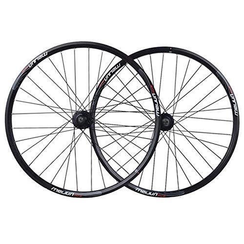 Mountain Bike Wheel : ZNND Mountain Bike Wheelset 26 MTB Bike Front And Rear Double Wall Alloy Rims Disc Brake Cassette Fiywheel Hub QR 7 / 8 / 9 / 10 Speed 32H (Color : B)