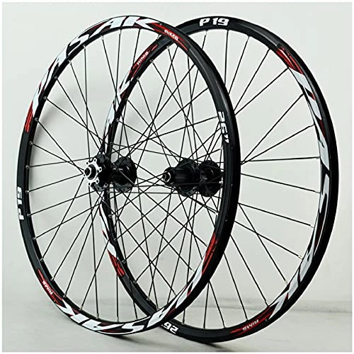 Mountain Bike Wheel : ZPPZYE 26 Inch 27.5" 29ER MTB Bicycle Wheelset Aluminum Alloy Disc Brake Mountain Cycling Wheels 32 Hole for 7 / 8 / 9 / 10 / 11 Speed (Color : A, Size : 27.5 inch)