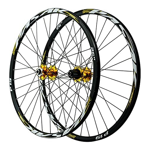 Mountain Bike Wheel : ZPPZYE Mountain Bicycle Wheelset 26 27.5 29 Inch, Aluminum Alloy Disc Brake MTB Cycling Wheels 32 Hole for 7 / 8 / 9 / 10 / 11 Speed (Size : 27.5 inch)