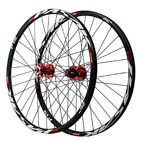 Mountain Bike Wheel : ZPPZYE MTB Bike Wheelset 26 Inch 27.5" 29 er, Aluminum Alloy Mountain Racing Bike Rivet Rim 100 / 135mm for 7 / 8 / 9 / 10 / 11 / 12 Speed (Size : 29 inch)