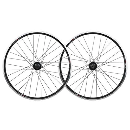 Mountain Bike Wheel : ZWB Bike Wheels Alloy Mountain Disc Double Wall Mounted 20 / 26inch Bearing Folding Bicycle Wheel Mountain Bike Racing Wheelset Bicycle Wheelset (Color : V Disc brake Wheel set, Size : 20in)