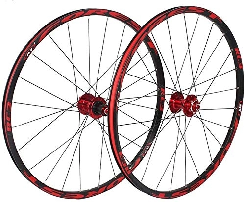 Mountain Bike Wheel : ZWH Bike Wheel Cycling Wheel Mountain Bike Wheelset 26In Rear / Front Wheel, Double Walled Aluminum Alloy MTB Bike Impeller Fast Release V-Brake Hybrid Sealed Bearings 8 / 9 / 10 Speed (Color : 26in)