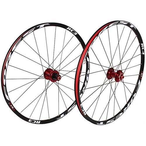 Mountain Bike Wheel : ZYHDDYJ Bicycle Wheelset 26 27.5 Inch Bicycle Front Rear Wheel Mountain Bike Wheelset Ultra Light Double Wall MTB Rim 5 Bearing Quick Release Disc Brake Wheels (Color : G, Size : 26inch)