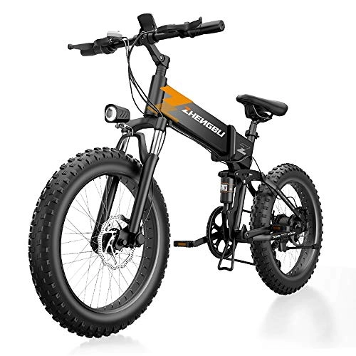 Vélo de montagne électrique pliant : COKECO Vélo Électrique Vélos Pliants, Vélos électriques en Aluminium 400W avec Pédales (pour Adultes Et Adolescents), vélos avec Batteries Lithium-ION 48V / 10AH, Vélos électriques à Pneus