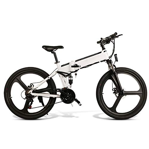 Vélo de montagne électrique pliant : Eihan Folding Mountain Bike Electric Bicycle 26 inch 350W Brushless Motor 48V Portable for Outdoor