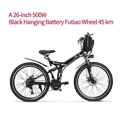 Vélo de montagne électrique pliant : SHIJING Nouveau vélo électrique 500 w, ebike intégré dans la Batterie au Lithium, e vélo vélo électrique 26 « Route électrique de vélo électrique vélo électrique vélo électrique