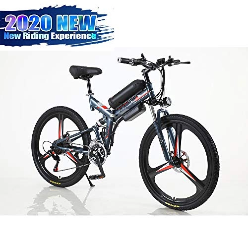 Vélo de montagne électrique pliant : WeiX Vélo électrique, vélo électrique Pliant E-Bike Scooter Ville Montagne Vélo pour Puce VTT, Kit de Conversion vélo électrique avec Batterie