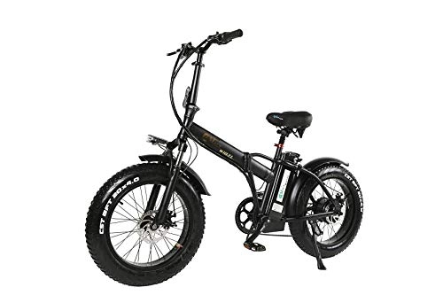 Vélo de montagne électrique pliant : XXCY Shengmilo Fat Pneu vélo électrique Snow ebike 500W 15AH (Noir)