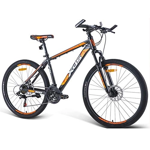 Vélo de montagnes : 26 pouces, aluminium Mountain Bikes 21 Vitesse VTT avec double frein à disque, Adulte Vélo alpin, Vélos Anti-Slip, Hardtail Mountain Bike, Orange, 17 pouces FDWFN ( Color : Orange , Size : 17 Inches )