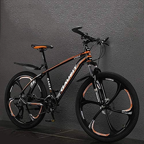 Vélo de montagnes : Abrahmliy Vélos de Montagne légers Hommes vélo de Route 26 Pouces avec Cadre en Alliage d'aluminium Suspension Avant Double Frein à Disque siège réglable 27 Vitesses 6 Rayons 15 kg Oran