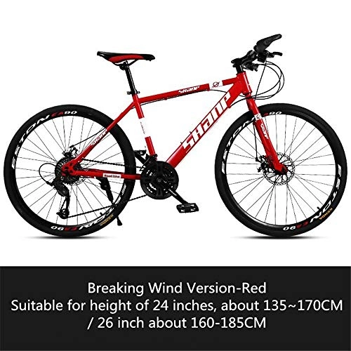 Vélo de montagnes : B / H Vélo pour adulte et femme, vélo ultra léger avec amortissement des chocs, double disque, vélo tout-terrain 016_21 Speed_26"