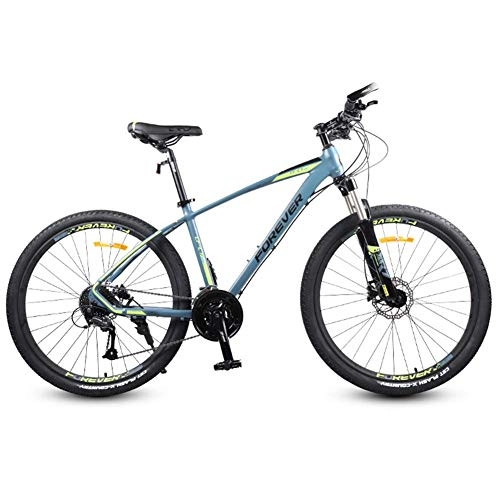 Vélo de montagnes : BCX Vélo de route 27 vitesses, vélo de course homme femme 26 pouces, frein à disque hydraulique, vélo de route en aluminium léger, noir, Bleu