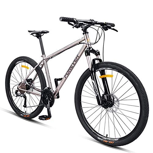 Vélo de montagnes : BCX Vélos de montagne pour adultes, vélo de montagne semi-rigide à cadre en acier de 27, 5 pouces, freins à disque mécaniques, vélos antidérapants, vélo de montagne tout terrain pour hommes et femmes,