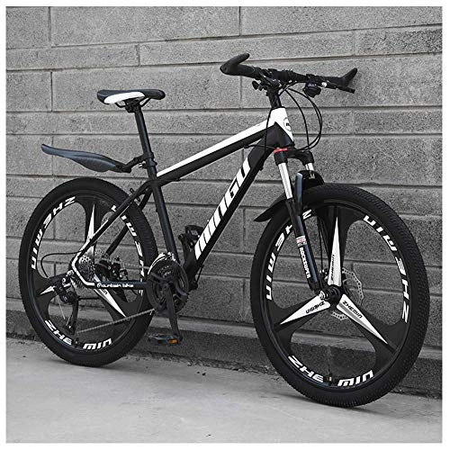 Vélo de montagnes : CWZY Vélo de montagne pour homme et femme en acier carbone avec 30 vitesses, 30 vitesses, noir