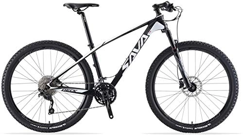 Vélo de montagnes : DECK6.0 Carbon Mountain Bike 27, 5" / 29" XC vlo hors route VTT en fibre de carbone ultra-lger avec 30 vitesses Shimano Deore M6000 groupe Set et complet Hard Tail, blanc, 27.5 * 17