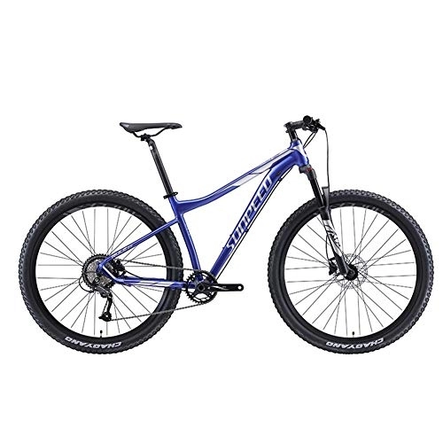 Vélo de montagnes : DJYD 9-Speed ​​Mountain Bikes, Adulte Big Wheels Hardtail VTT, Cadre en Aluminium Suspension Avant Bicyclette, Mountain Trail vélo, Vert FDWFN