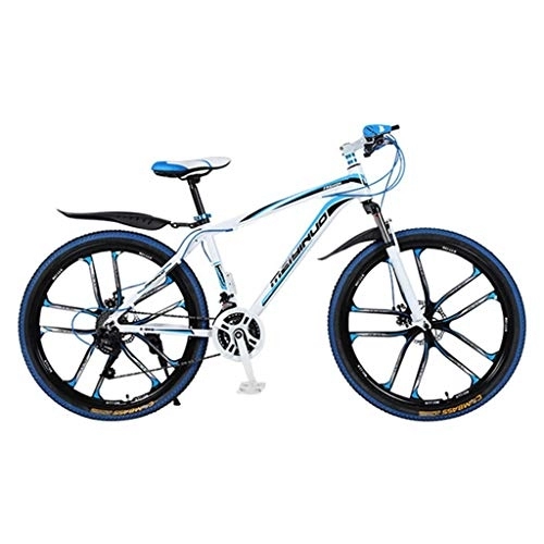 Vélo de montagnes : Dsrgwe VTT, VTT, Bicycles en Alliage d'aluminium léger Unisex, Double Frein à Disque et Suspension Avant, 26 Pouces Roue (Size : 27-Speed)