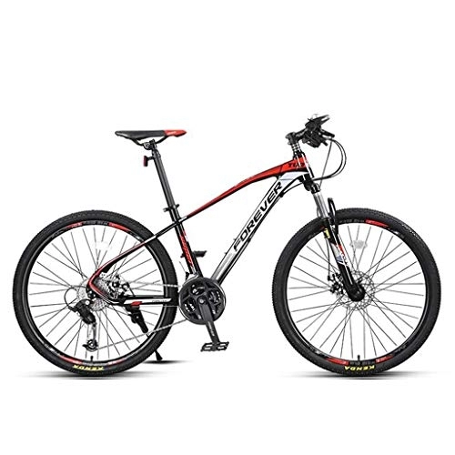 Vélo de montagnes : Dsrgwe VTT, VTT, Cadre en Alliage d'aluminium Mountain Bicycles, Double Disque de Frein et la Fourche Avant, 27.5inch Roue à Rayons, 27 Vitesse (Color : A)