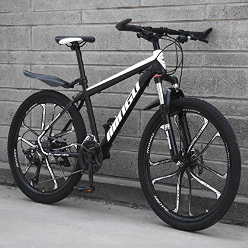 Vélo de montagnes : GUIO Variable Speed Bicycle 24 inch / 26 inch Mountain Bike 21 / 24 / 27 / 30 Cross Country Bicycle Adult, Style 14, 26 inches(160-185cm)