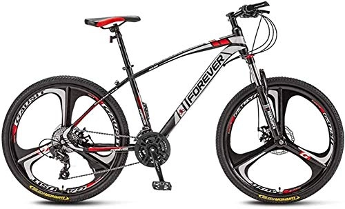 Vélo de montagnes : HongLianRiven Vélo BMX 27, 5 cm, roues 3 rayons, fourche avant, vélo tout-terrain, double frein à disque, 4 vitesses disponibles, pour homme et femme 7-20, F, 24 speed