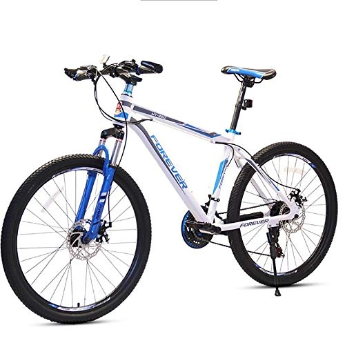 Vélo de montagnes : Huaatiear Vitesses Vélo VTT 26" Adulte Alliage D'aluminium Cadre – 21 Vitesses – Freins A Disque, Bleu