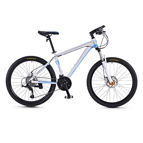 Vélo de montagnes : JXJ 24 / 26 Pouces VTT Vélo 27 Vitesses Double Frein à Disque Vélo de Montagne Tout Suspendu en Alliage D'aluminium Cadre avec Siège Réglable, pour Hommes et Femmes