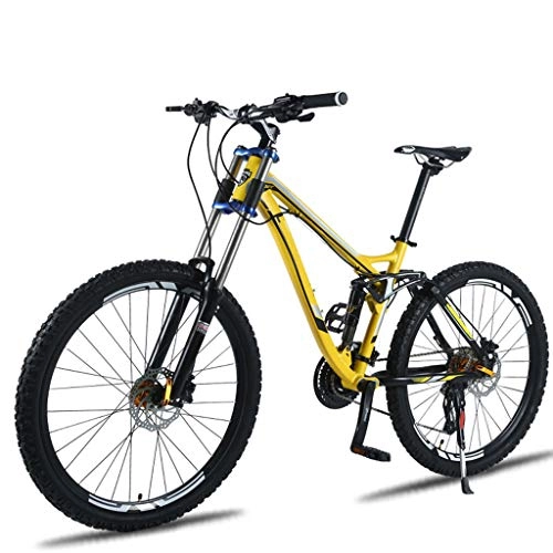 Vélo de montagnes : JXJ VTT Vélo 26 Pouces 24 / 27 Vitesses Vélo de Montagne Tout Suspendu en Alliage D'aluminium Cadre avec Siège Réglable, pour Hommes et Femmes
