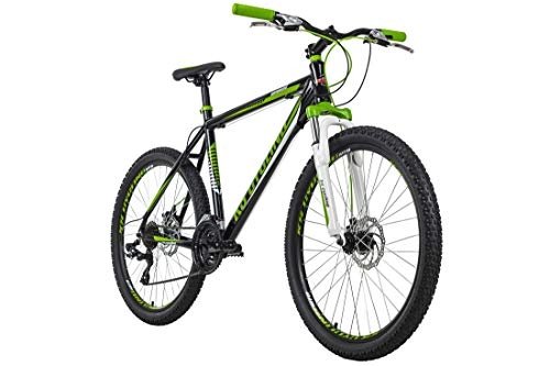 Vélo de montagnes : KS Cycling Mixte - Vélo VTT Hardtail 26" Compound Noir / Vert RH 51cm 26