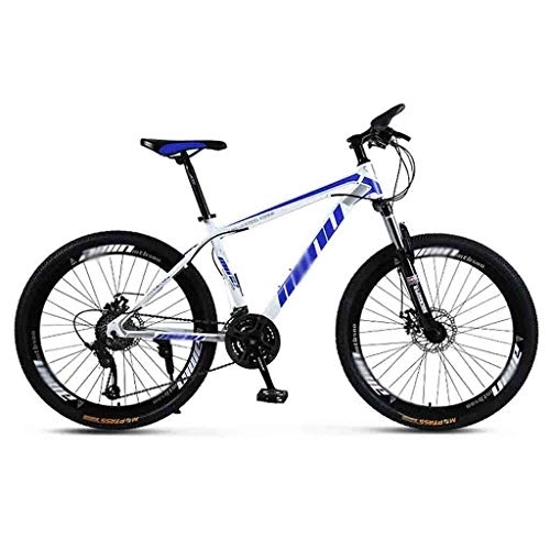 Vélo de montagnes : LILIS Vélo VTT, VTT en Aluminium Vélo VTT Adulte Hommes VTT Lumière Route Vélos Femmes 24 Pouces Roues réglable Vitesse Double Frein à Disque (Color : Blue, Size : 21 Speed)