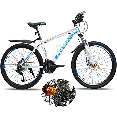 Vélo de montagnes : LXDDP 26In Mountain Bike, Unisexe Outdoor Carbon Steel Bicycle, Full Suspension MTB Bikes, Double Disc Brake Bicycles, Shock Absorber