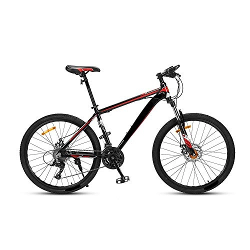 Vélo de montagnes : MH-LAMP Vélo VTT Frein A Disque, Vélo 26 Pouces, Bikes Cadre Acier Rigide, VTT Suspension Avant, Siège A Dégagement Rapide, Réglable en Hauteur, 24 Speed