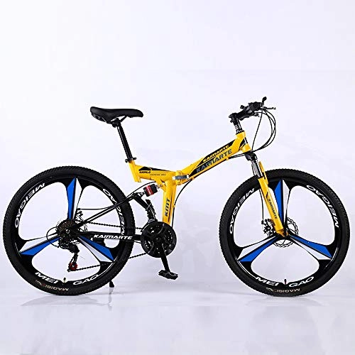 Vélo de montagnes : Nerioya Vélo De Montagne Pliable 24 / 26 Pouces, VTT avec 3 Roues De Coupe, E, 26 inch 24 Speed