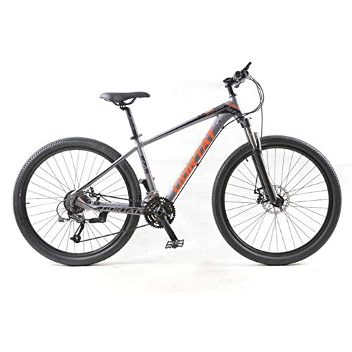 Vélo de montagnes : Pakopjxnx Speed Off Road Bicycle Adult Bicycles Dual Disc Brakes MTB Bike, Gray, 27 Speed