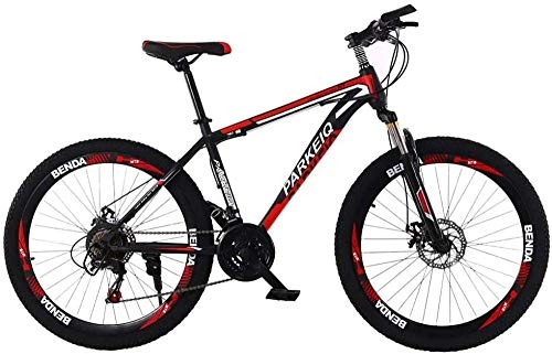Vélo de montagnes : PAXF 26 inch Mountain Bike Bicycle Variable Speed Student Car Men and Women Shock Absorption Road Offroad 26 inch x 15 5 inch Black Red