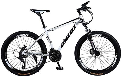 Vélo de montagnes : PAXF Sarsh Mountain Bike Adult Mountain Bike with Variable Speed 26 inch Road Bike with Variable Speed Outdoor Racing Bike Bicycle for Adults MTB - 21 speeds-White