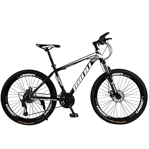 Vélo de montagnes : QCLU Vélo de Montagne 26 Pouces, Vitesse Variable 21 Vitesses de Montagne vélo Adulte Bicyclette de vélo de vélo d' extérieur Sentiment de vélo détendu et Confortable Durable (Color : Black)