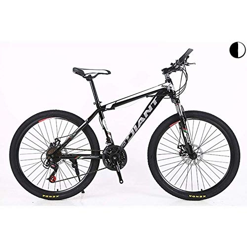 Vélo de montagnes : QGL-HQ Sports de Plein air Unisexe VTT, Suspension Avant, 2130 Vitesses, Roues 26 Pouces, 17 Pouces en Acier avec HighCarbon Cadre Freins à Disque Double Sports de Plein air Mountain Bike