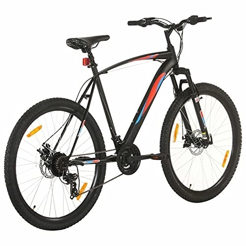 Vélo de montagnes : Qnotici Mountain Bike Roues 29 Pouces Transmission 21 Vitesses, Hauteur du Cadre 53 cm, Noir