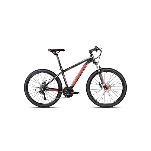 Vélo de montagnes : QYTEC zxc Vélo pour hommes, vélo de montagne 26 pouces 21 vitesses double freins à disque, vélo de montagne pour étudiant (couleur : rouge)
