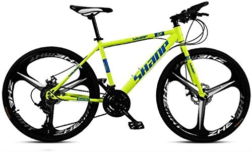 Vélo de montagnes : QZ 64Inch Mountain Bikes 21 Vitesse / 24 Vitesse / 27 Vitesse / 30 Vitesse VTT 26 Pouces Roues vlo, Noir, Blanc, Rouge, Jaune, Vert 6-11 (Color : E1, Size : 30 Speed)