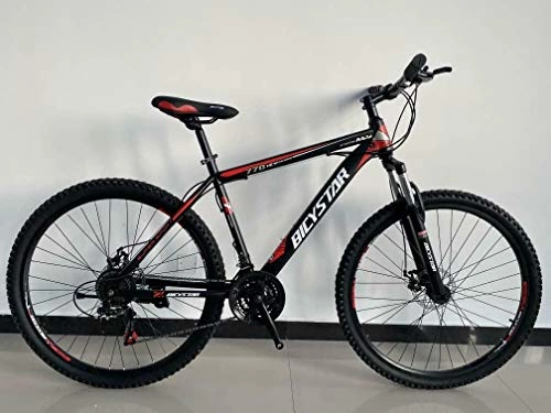 Vélo de montagnes : Reset Vélo VTT 29 Bicycstar 21 V, noir, rouge