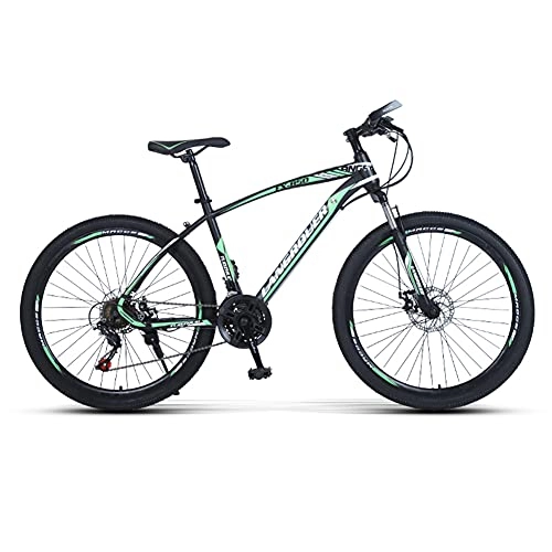 Vélo de montagnes : SHANJ Vélo VTT 24 Pouces pour Jeunes / Adultes, Vélos de Montagne légers pour Hommes et Femmes, Freins à Disque et Fourches à Suspension, 21-30 Vitesses